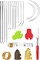 16 Pcs Upholstery Needle, Heavy Duty Hand Sewing Needles Kit, 8 Styles of Leather Canvas Sewing Needles with Needle Threaders, Seam Rippers, Thimble, Soft Ruler (Leather Needles)